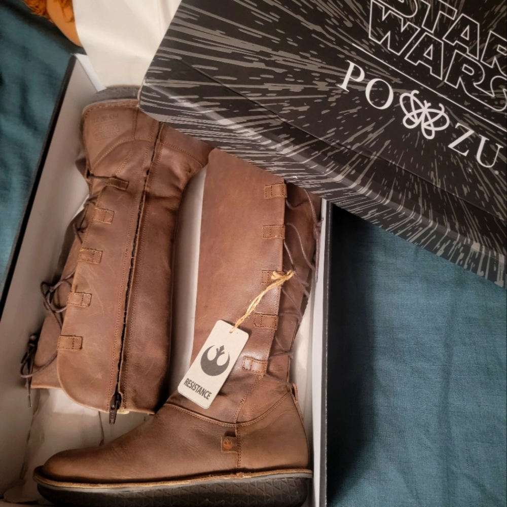 Po-Zu Rey The Last Jedi Boots rare screen accurate (barely used)